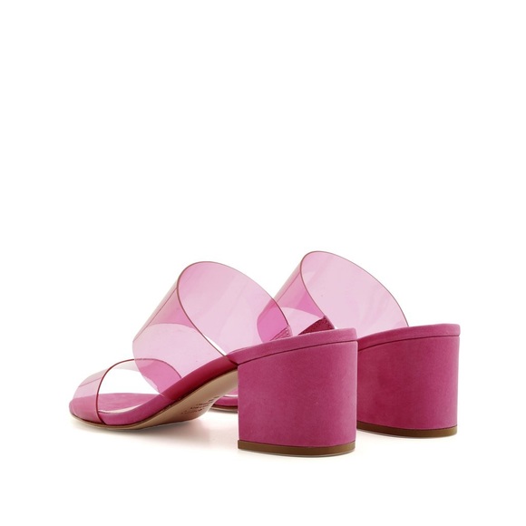 SCHUTZ NWT Chunky Heel Sandal Vinyl Straps - Picture 9 of 11